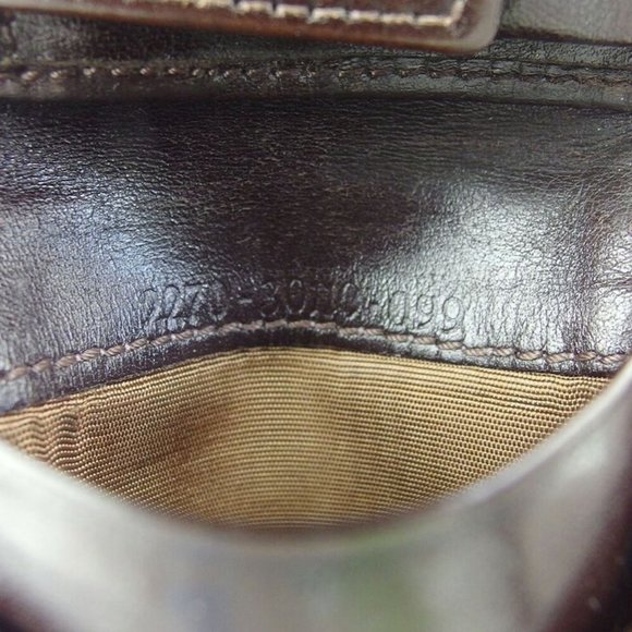 Authentic FENDI Two-folded wallet Zucca beige canvas ~ leather Auth used - Picture 9 of 9